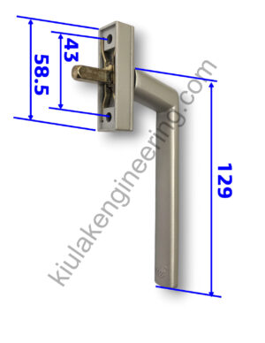 607CT多點鎖把手 (帶方支) - Image 2