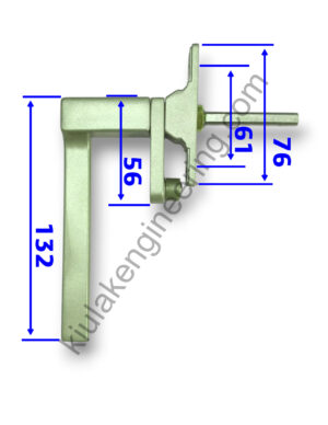 839氣密趟門把手 (56mm咀)(帶方支) - Image 2